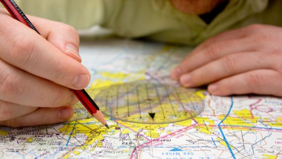 man with map
